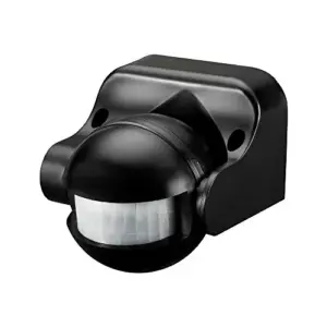 EDM DET Sensor de Movimento Noturno/Dia IP44 Preto