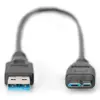Digitus AK-300117-003-S Cabo USB 3.0 0,25m USB A – Micro USB B