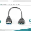 Digitus AK-300117-003-S Cabo USB 3.0 0,25m USB A – Micro USB B