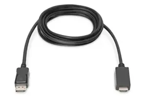 Digitus Cabo Adaptador Displayport HDMI 1MT Preto