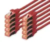 Digitus DK-1644-010-R-10 Cabo de Rede Cat6 1m Vermelho