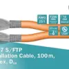 Digitus DK-1743-VH-D-1 Cabo de rede Cat7 10 metros laranja