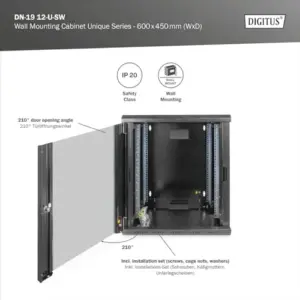 Digitus DN-19 12-U-SW Bastidor Mural 19 Polegadas