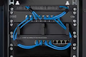 Digitus Prateleira Rack 1U Compatível com Armários de Rede Preto