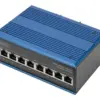 Digitus Switch Industrial Gigabit 8 Portas PoE Preto e Azul
