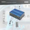 Digitus Switch Industrial Gigabit 8 Portas Preto