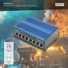 Digitus Switch Industrial Gigabit 8 Portas Preto