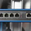 Digitus Switch Industrial PoE Gigabit 4 Portas Preto e Azul