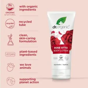 Dr. Organic Bio Rosa Loção Corporal 200ml Revitalizante