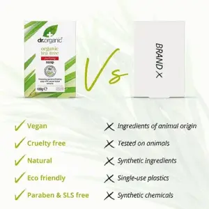 Dr. Organic Sabonete bio Melaleuca Antibacteriano 100g