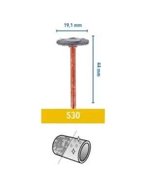 Dremel Escovas de Aço Inox 530 Compatíveis com Ferramentas Rotativas
