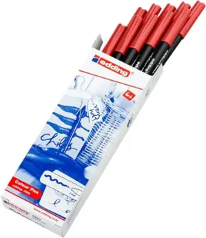 Edding Marcador Ponta de Fibra Vermelho