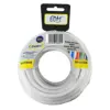 EDM Cabo Elétrico Fio Plana 2x1mm Branco 10Mts