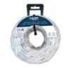EDM Cabo Textil Trançado 2x1mm 5m Branco