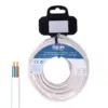 EDM Fio Elétrico Plana 2×0,75 mm 25m Branco