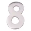 EDM Número 8 Niquel Mate 10cm Fixação Invisível