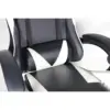 EDM S7921126 Cadeira Gaming Branca e Preta Ajuste Ergonômico