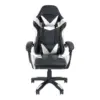 EDM S7921126 Cadeira Gaming Branca e Preta Ajuste Ergonômico