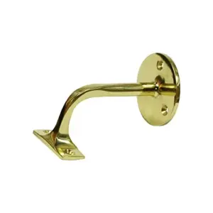 EDM Suporte para Corrimão 3 Parafusos Dourado Aço