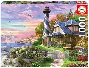 Educa Puzzle 1000 Peças de Quebra-Cabeça 68x48cm Farol em Rock Bay