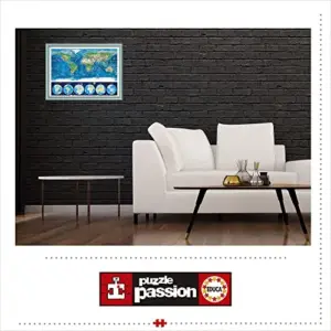 Educa Puzzle 1000 Peças Fosforescente Mapa do Mundo Neon 16760