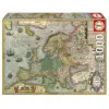 Educa Puzzle 1000 Peças Mapa da Europa 68×48 cm