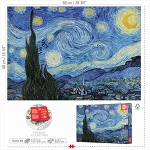 Educa Puzzle a Noite Estrelada 1000 Peças 68×48 cm Vincent Van Gogh