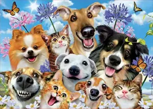 Educa Puzzle Fun in the Sun Selfie 500 peças 48x34cm Vida dos Animais