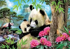 Educa Puzzle Ursos Panda 1000 peças 68×48 cm