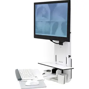 Ergotron 61-080-062 Suporte de Monitor Vertical com Bandeja Dobrável