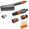 Gardena Kit de Lavagem c/ Escova de Nylon Pequena Preto
