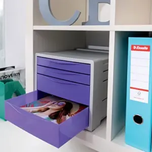 Esselte Classificador de Mesa 4 Gavetas Verde 245X365X285mm