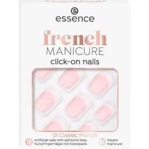 Essence Unhas Artificiais Click-on Francesa #01 France Clássico