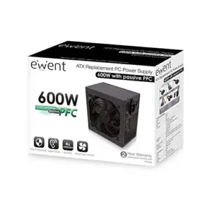 Ewent 600W EW3908 ATX 3.1 Black