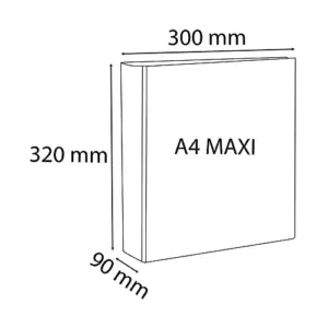 Exacompta Pasta Argolas A4+ 20 un. Branca 4-60 mm