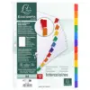 Exacompta Separadores 12 cores A4 plastificados