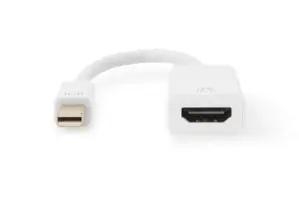 Digitus Cabo Adaptador Mini DisplayPort para HDMI 0.2m M/F