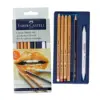 Faber-Castell Conjunto de Desenho Multicolor com Lápis Pastel e Esfuminho