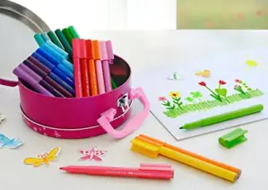 Faber-Castell Marcador Feltro Conector Borboletas Preto 33un