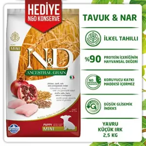 Farmina Ração Seca Filhote Mini Frango 2,5kg