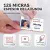 Fellowes Bolsas Plastificação Glossy 125 Microns 65×95 mm