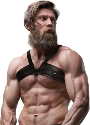 Fetish Submisse Attitude Eco Leather Chest Harness