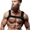 Fetish Submissive Attitude Neoprene Sport Men Harness Preto L