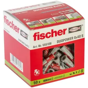 Fischer Bucha Duopower 8x40s Nylon Cinza