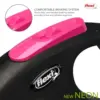 Flexi Trela Extensível Neon Rosa M