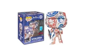 Funko Colecionável Art Series Edição Especial Capitão América