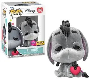 Funko Colecionável Disney Winnie the Pooh Eeyore with Heart Flocked