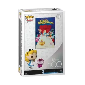 Funko Colecionável Poster Disney 100th Alice com Cheshire Cat