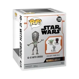 Funko Colecionável Star Wars IG-12 com Grogu Edição Deluxe