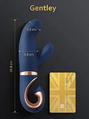 G-Vibe Gentley G-spot Vibrador Intenso Inodoro Azul